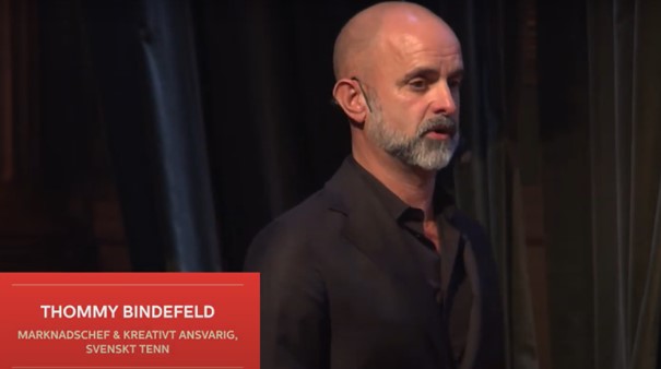 Tommy Bindefeld, Marknadschef Svenskt Tenn, berättar om företagets historia på History Marketing Summit 2018.