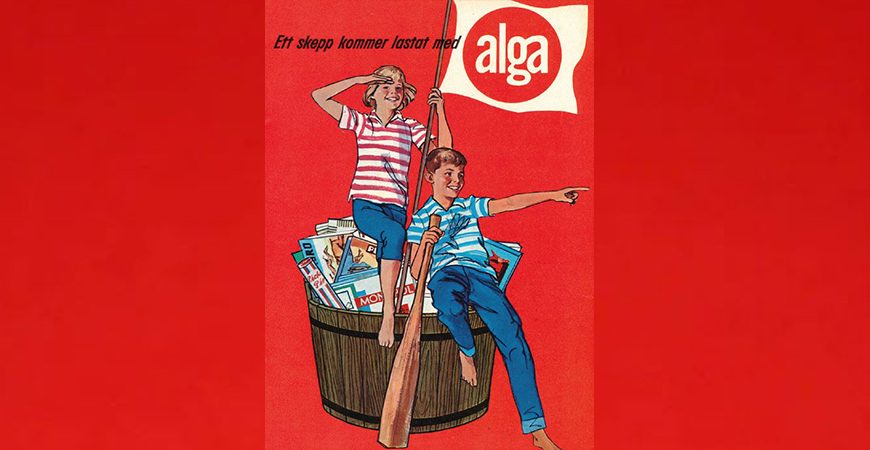 Bild från boken om Alga av Jimmy Wilhelmsson & Ika Johannesson (Fandrake, 2019)