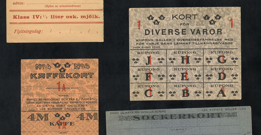 Ransoneringskuponger.