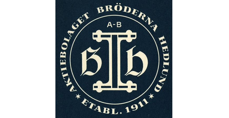 Logotyp, AB Bröderna Hedlund.