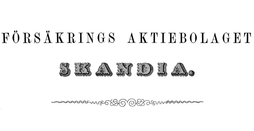 Kvitto Skandia 1856.
