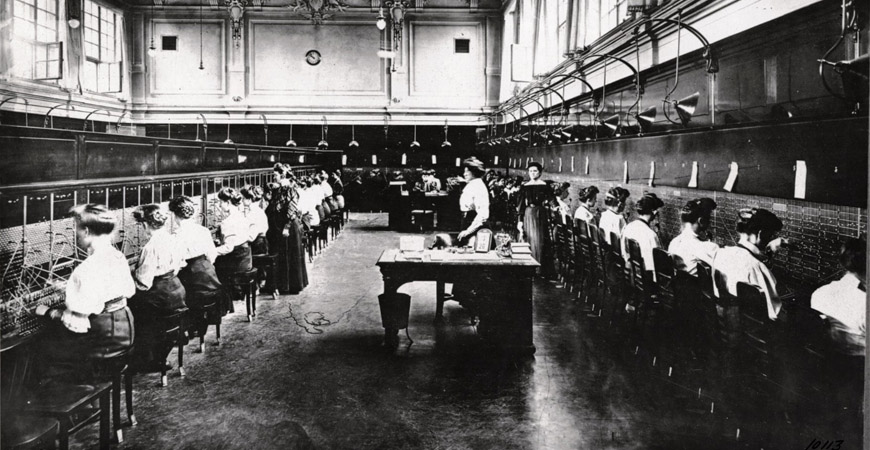 Gamla manuella telefoncentralen Zielna, Warszawa