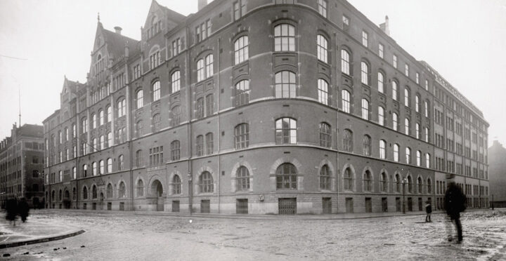 Ericssons anläggning på Tulegatan i Stockholm, 1918