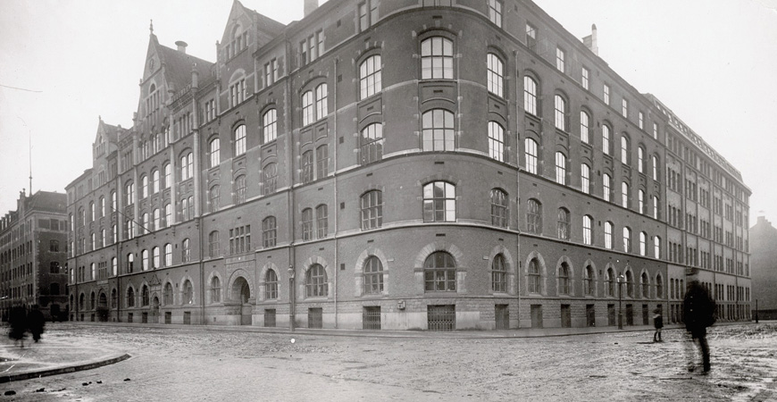 Ericssons anläggning på Tulegatan i Stockholm, 1918