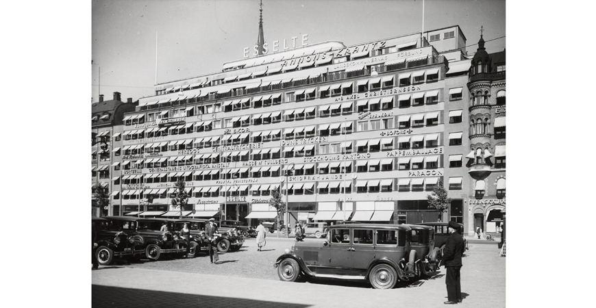 Exteriör av Esseltehuset från Centralplan.
