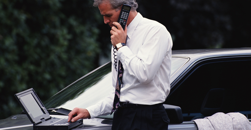 Mobiltelefon 1980-90-tal