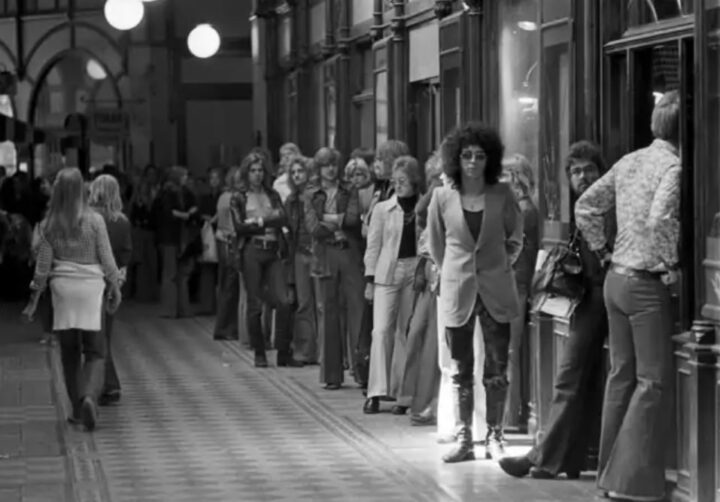 Gul & Blå-butiken i Stockholm 1972.