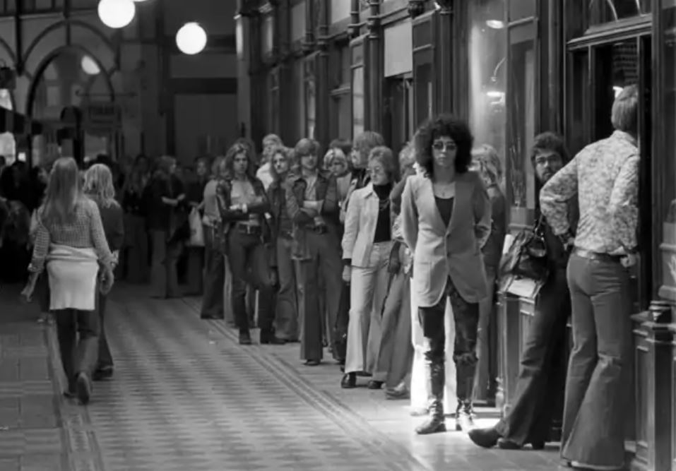 Gul & Blå-butiken i Stockholm 1972.