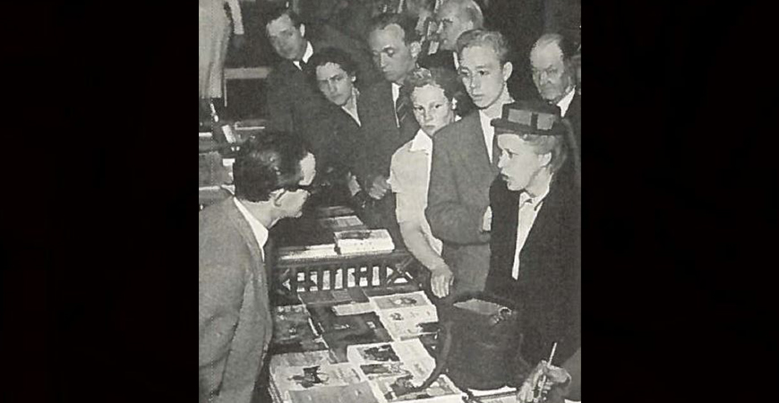 Kundrådsdamer på skolförsäljningar NK Kompanirullan 1954 – 7 Huvudbild