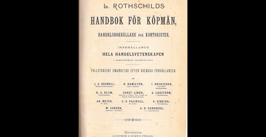 L Rothschild Handbok för köpmän_finns i CfNs bibliotek