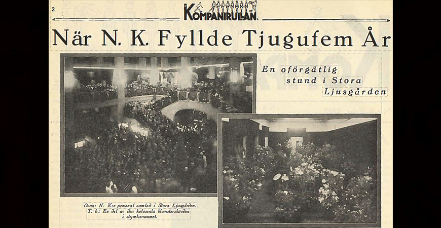 När NK fyllde 25 år Kompanirullan 1927-1 Huvudbild