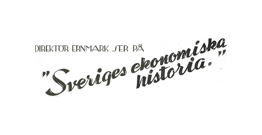 NK Sveriges ekonomiska historia