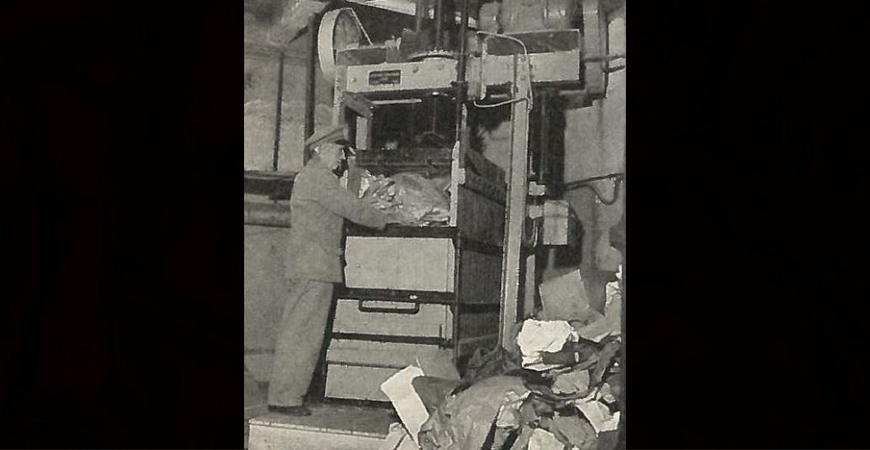Papperstrumman är inget sopnedkast NK Kompanirullan 1949-7 Huvudbild