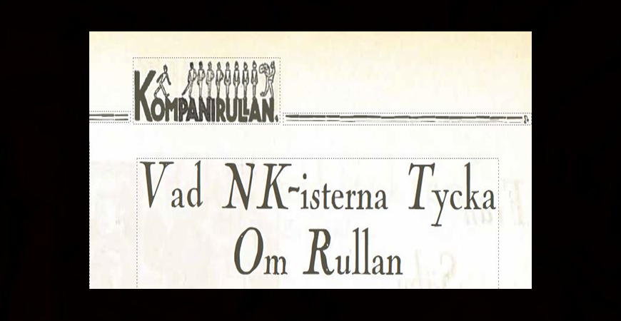 Vad NK-isterna tycka om Rullan Kompanirullan 1928 -1-2 Huvudbild