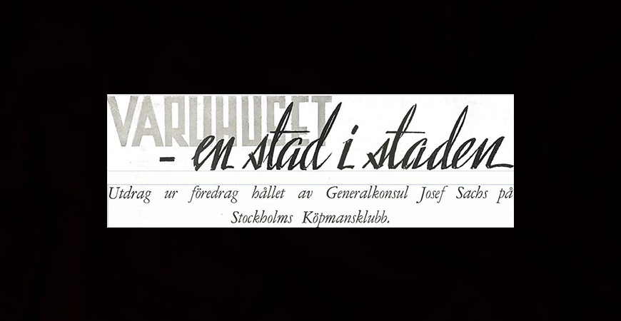 Varuhuset – en stad i staden NK Kompanirullan 1938-2 Huvudbild