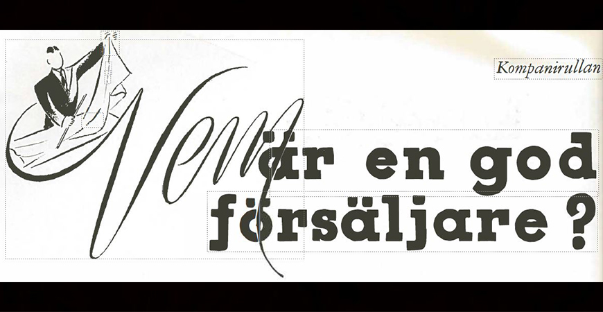 Vem är en god försäljare NK Kompanirullan 1943-2 Huvudbild