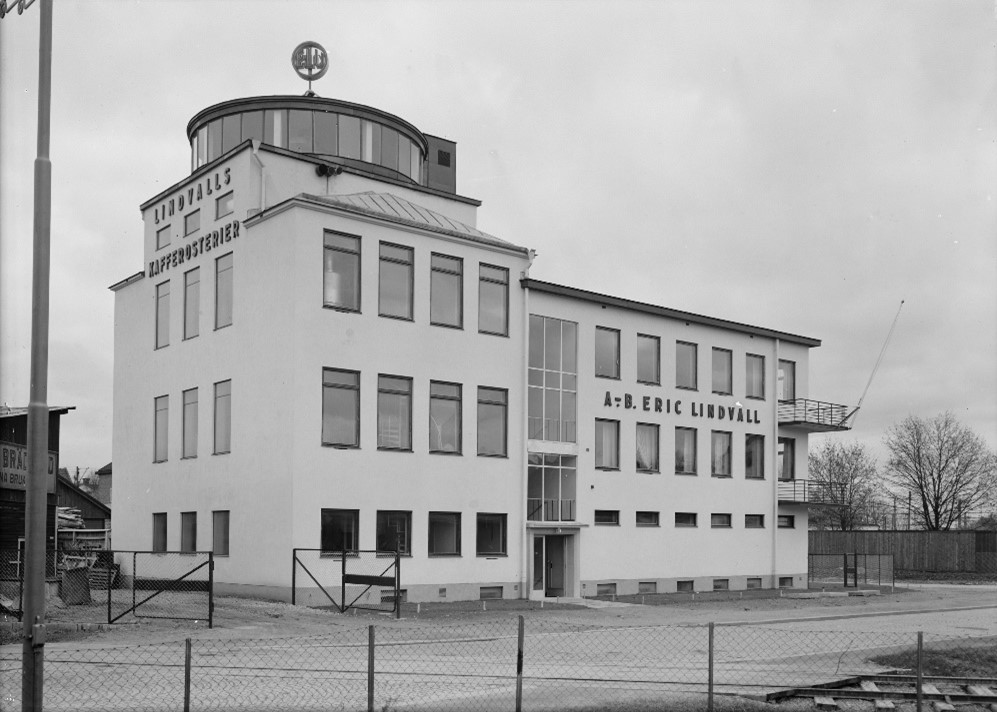 Lindvalls Kaffes nya byggnad 1940.