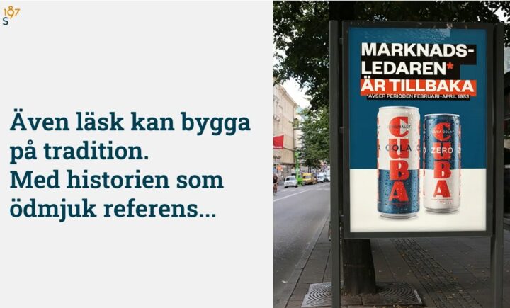 Reklambild på nya versionen av Cuba Cola.