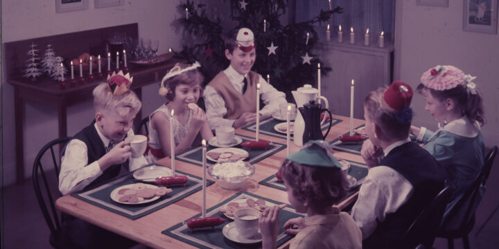 Julreklam från Liljeholmens Stearinfabrik AB.