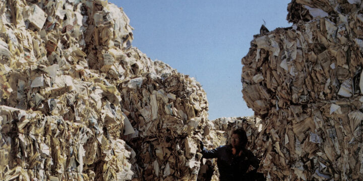 Pappersåtervinning.