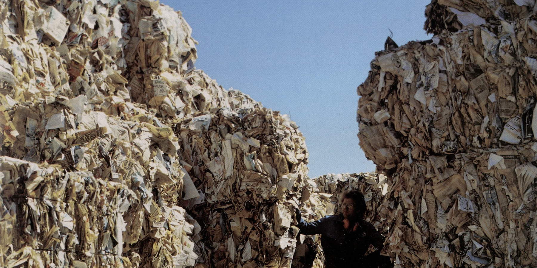 Pappersåtervinning.