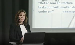 Föreläsning om Sofia Gumaelius gärning på Stadsarkivet 2026, med Charlotta Skorup på Centrum för Näringslivshistoria.